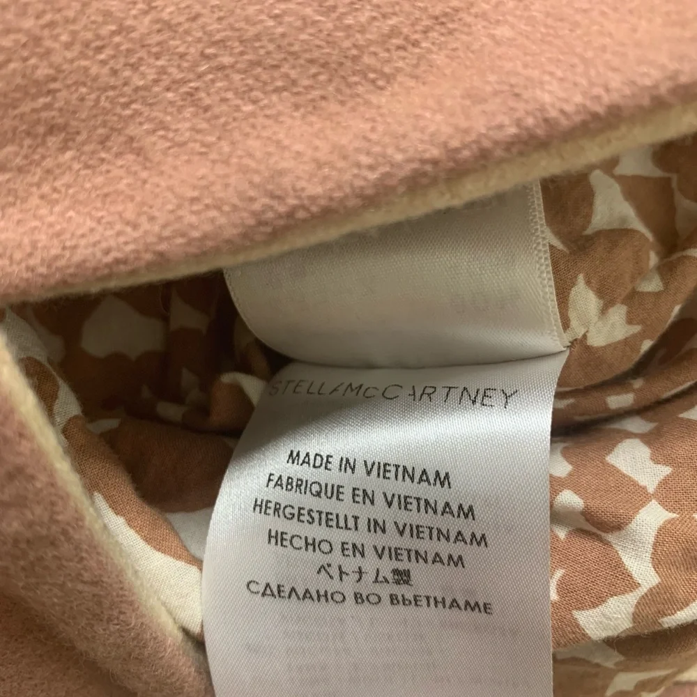 STELLA MCCARTNEY Kids Lee Jacket Wool With Military Detailing Pink/Beige Girl 6Y - Picture 14 of 15